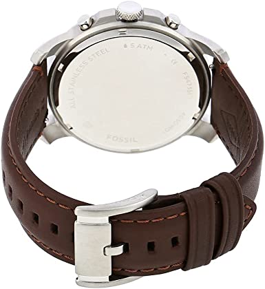 Fossil Men's Watch FS4735 Grant Chronograph Brown Leather
