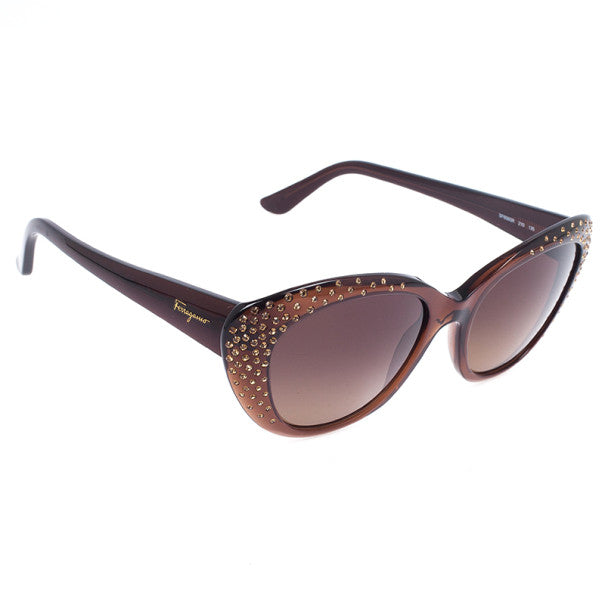 Salvatore ferragamo Women sunglasses SF656SR-CRYSTAL BROWN
