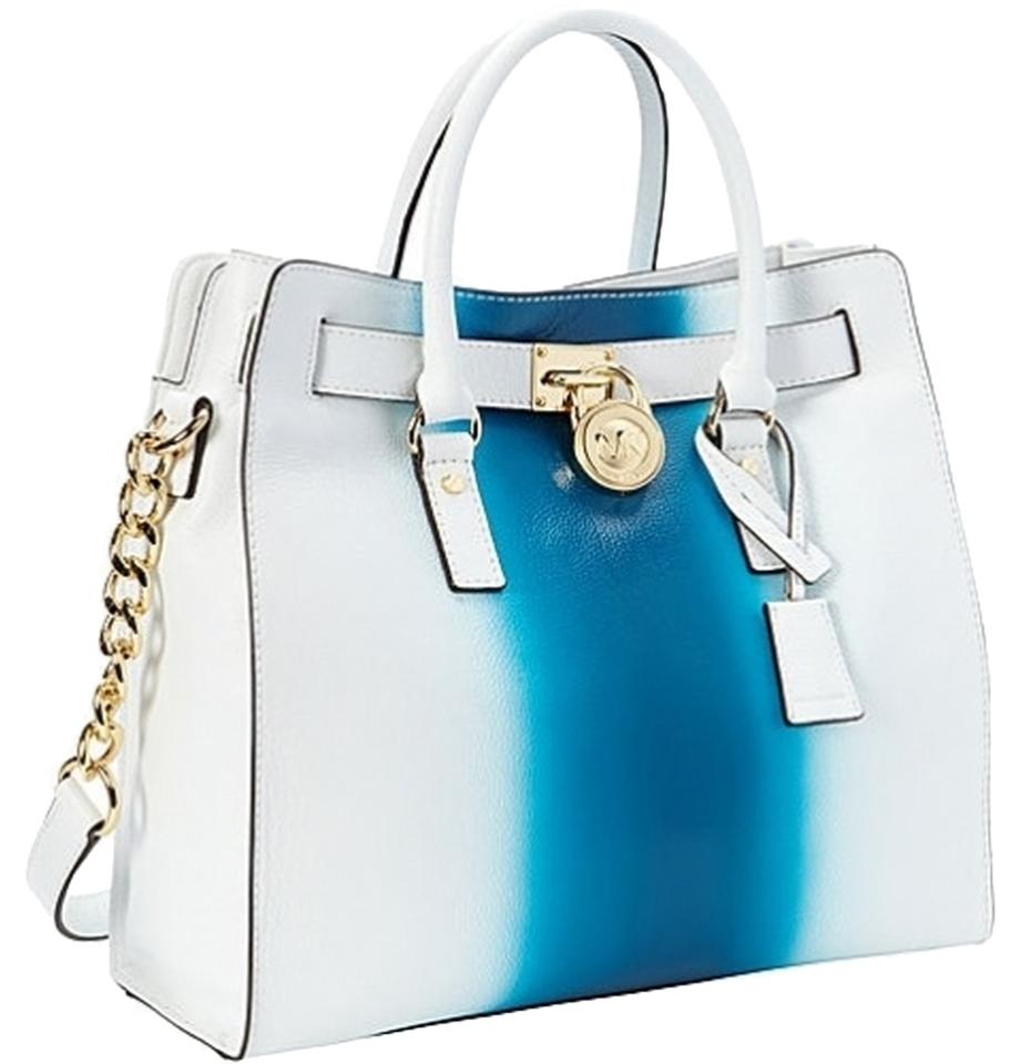 michael kors Women handbag 30S4GHYT3L-WHITE/SUMMER BLUE