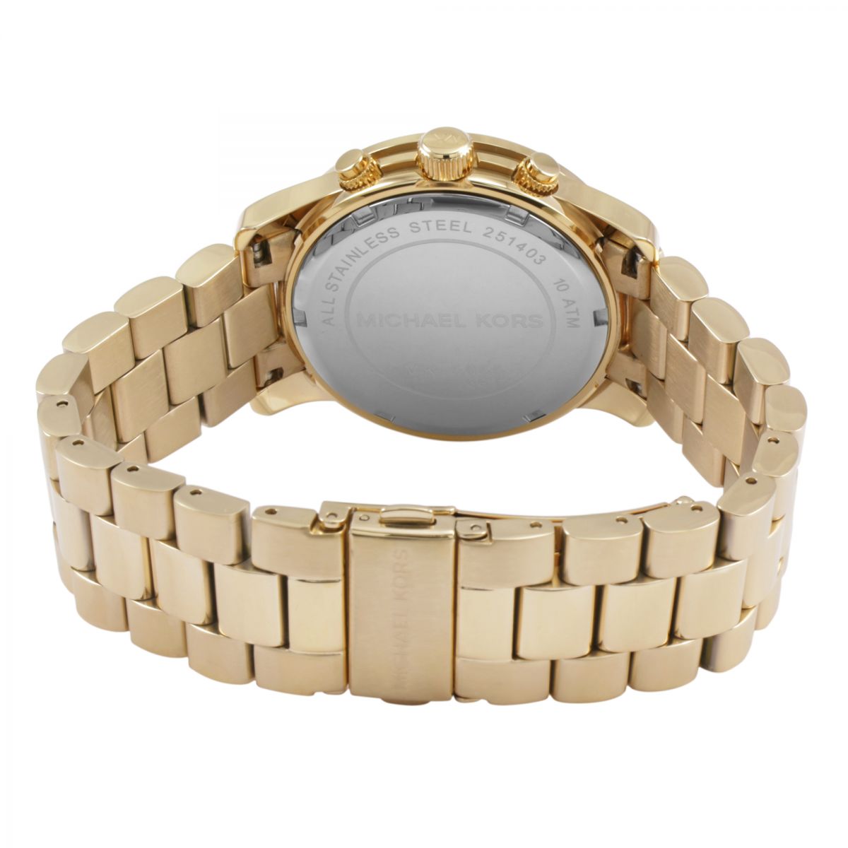 Michael Kors Midsized Chronograph Gold-tone Unisex Watch MK5055  691464173852 - Watches, Runway - Jomashop