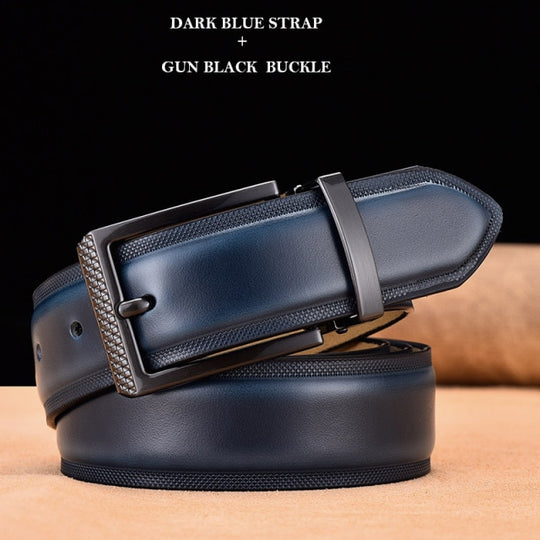 Genuine Leather Silver Buckle Belt