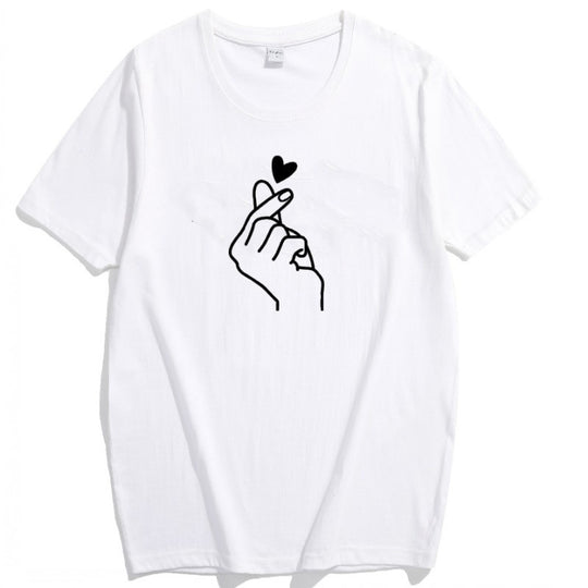 Love Hand Print T-shirt