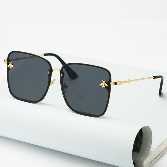 Women's Oversize Square Bee Sunglasses