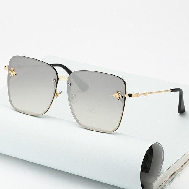 Women's Oversize Square Bee Sunglasses