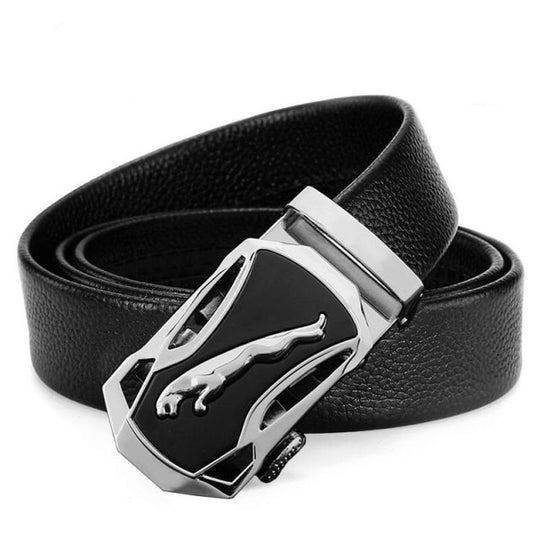 Men Automatic Buckle Leather Belt