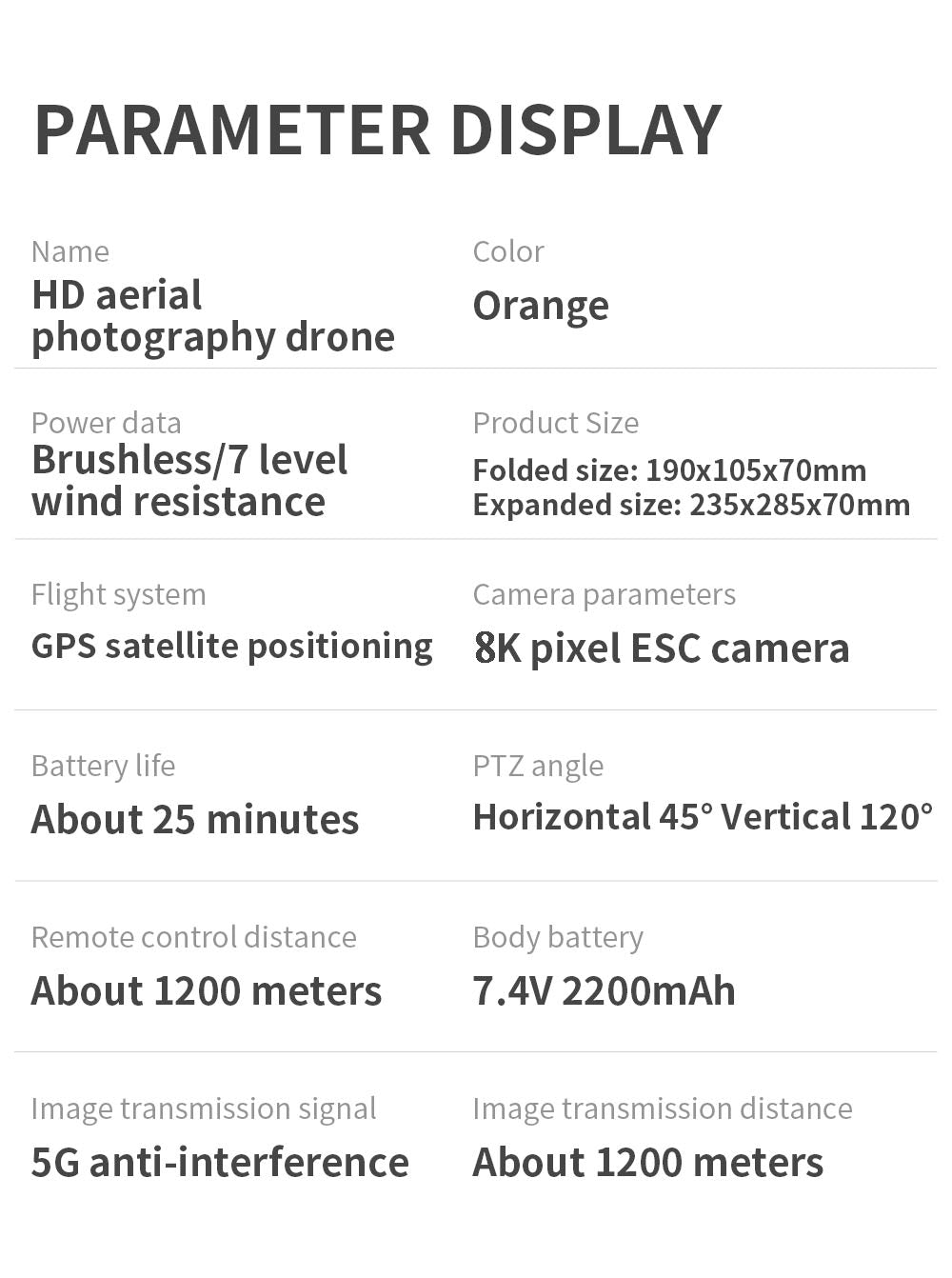 Professional Foldable GPS Drone 4k,8K HD Camera