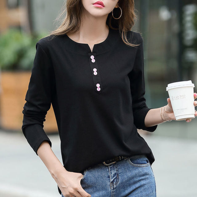 Long Sleeve Korean Style Shirt