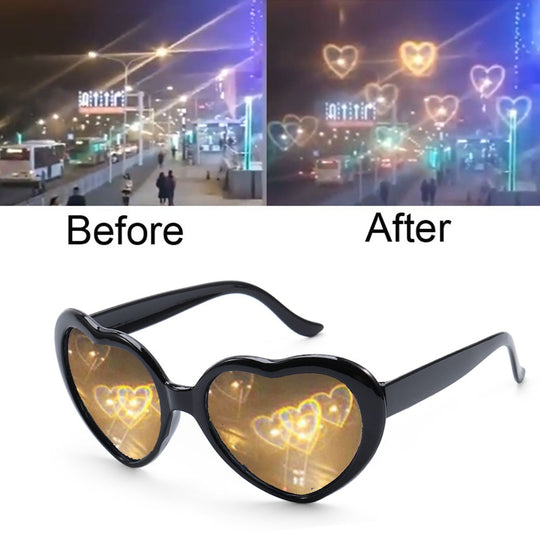 Heart Shaped Love Effects Sunglasses