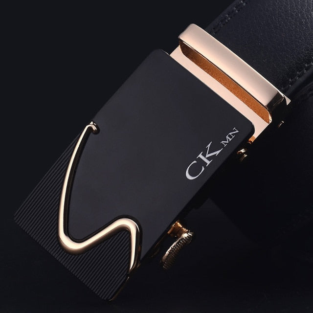 Automatic Buckle Leather Belt