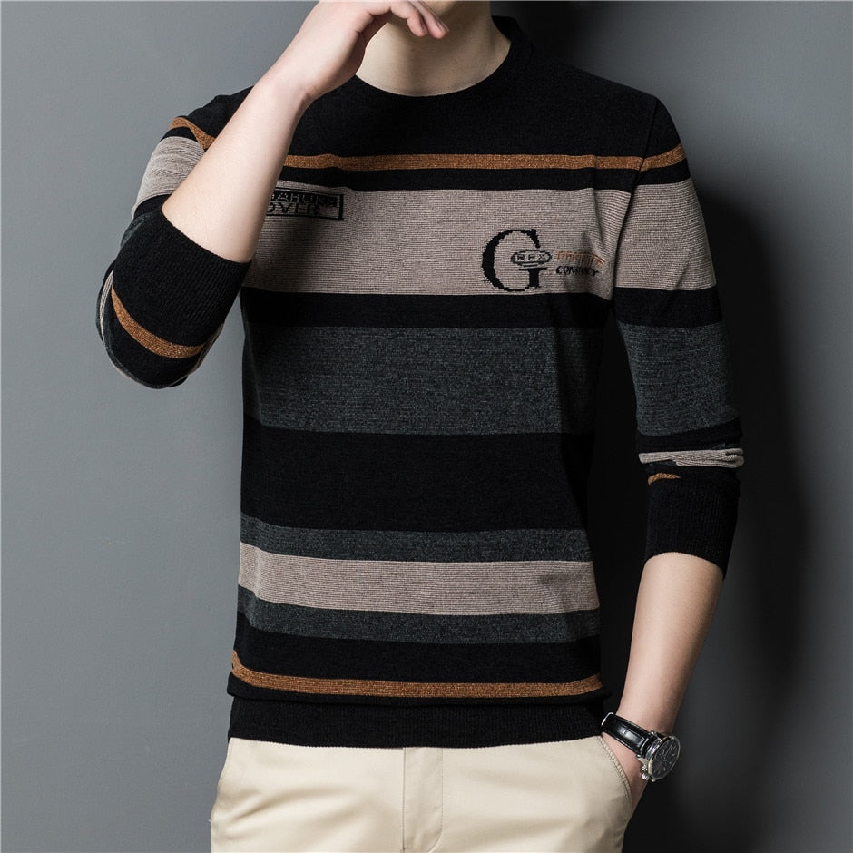 Streetwear Warm Knitted Wool Jersey