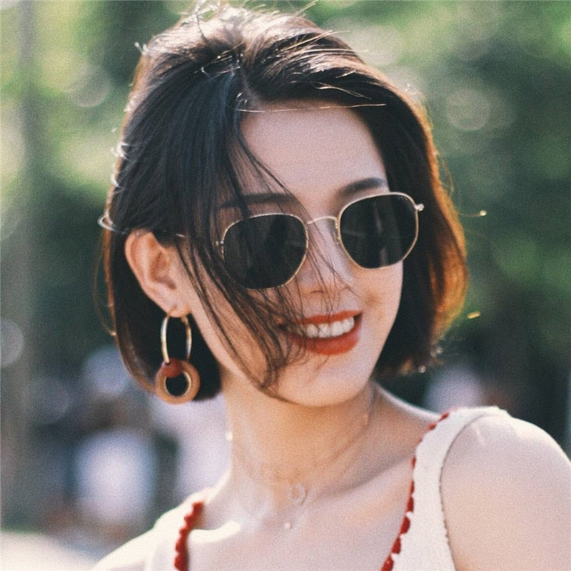 Women's Metal Classic Vintage Sunglasses