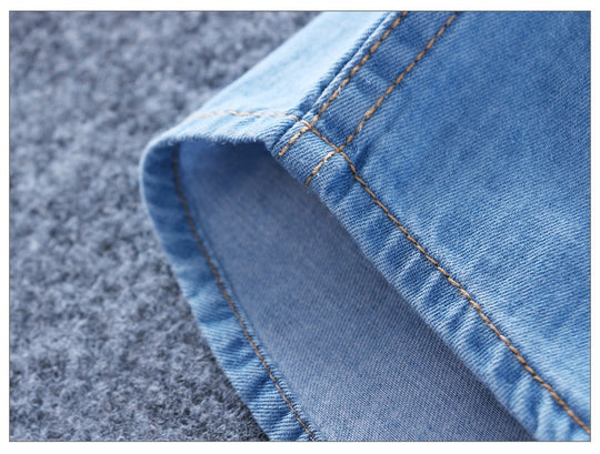 Long Sleeve Soft Cotton Jeans Shirt