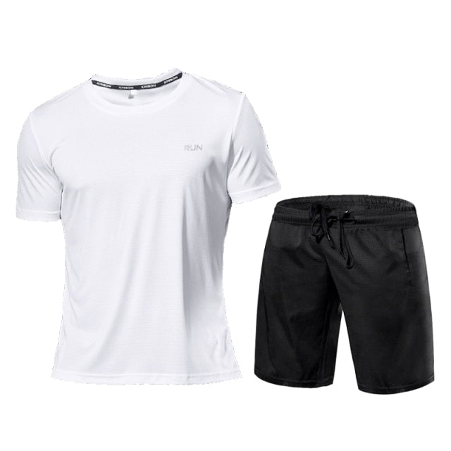 2 Pcs/Sets Short Sleeve Sportswear