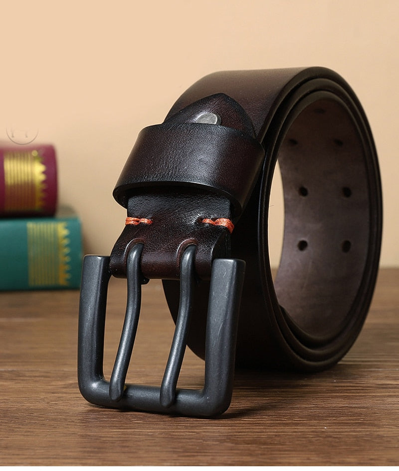 Double Pin Buckle Designer Vintage Belt