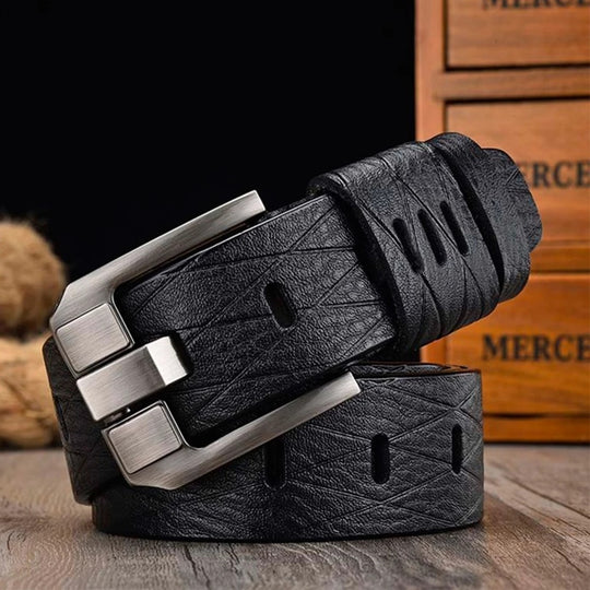 Genuine Leather Luxury Pin Buckle Belt