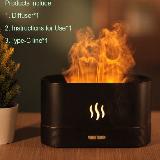 Led Flame Lamp Air Humidifier