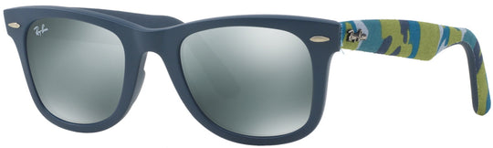 RayBan Sunglasses RB2140-6061/40 Original Urban Camouflage Square Silver Mirror Lens Sunglasses