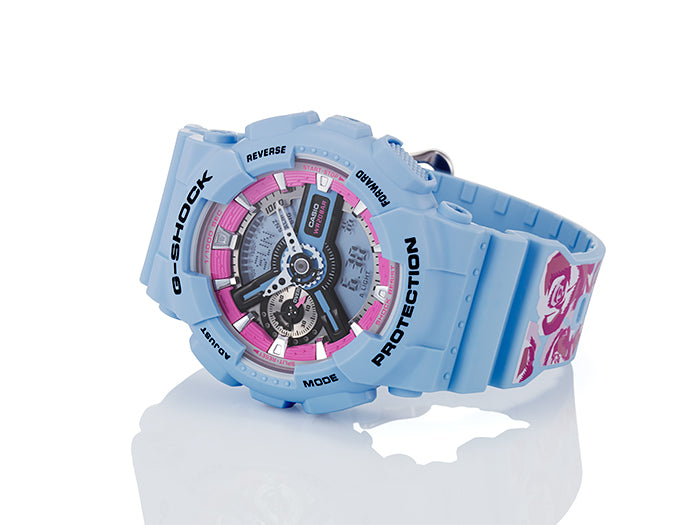casio g-shock watch model GMAS110F-2ACR - Watch Universe Int 