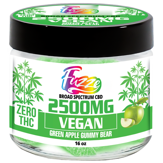 ZERO THC VEGAN EDIBLES Zero THC | Vegan Green Apple 2500mg