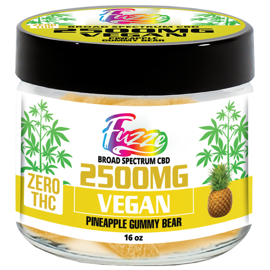 ZERO THC VEGAN EDIBLES Zero THC | Vegan Pineapple 2500mg