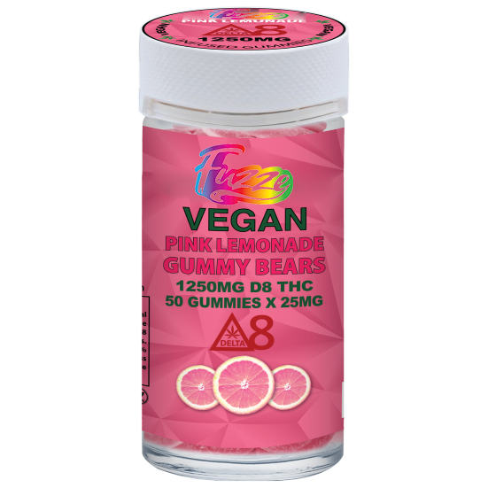 VEGAN GUMMIES - EDIBLES Delta 8 | Vegan Pink Lemonade 1250mg