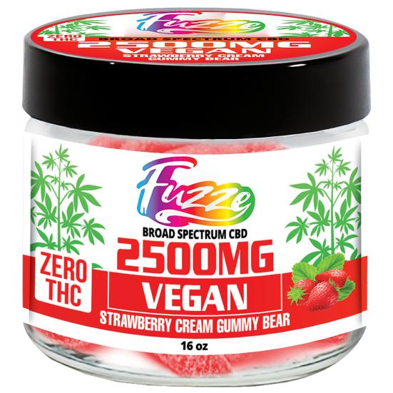 ZERO THC VEGAN EDIBLES Zero THC | Vegan Strawberry Cream 2500mg