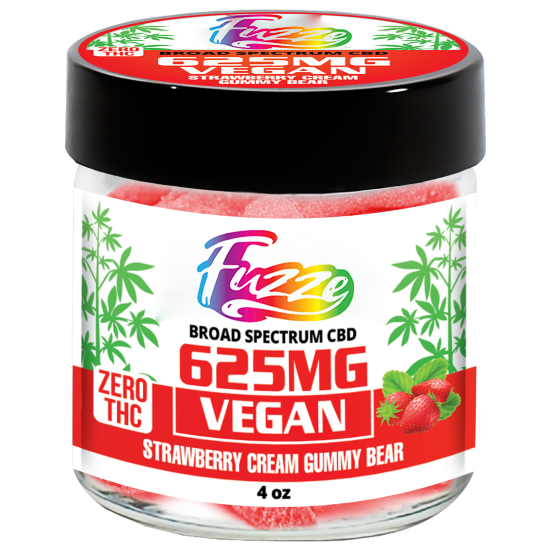 ZERO THC VEGAN EDIBLES Zero THC | Vegan Strawberry Cream 625mg