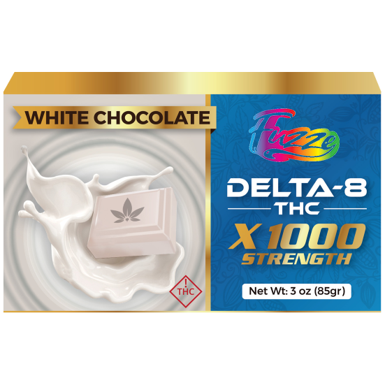 DELTA8 CHOCOLATES - EDIBLES – White Chocolate x1000
