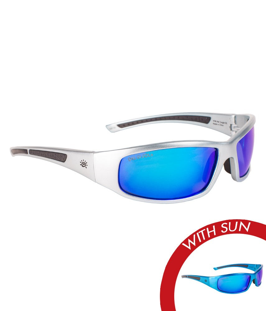 SOLIZE SUNGLASSES - WITH ME TONIGHT - SILVER TO BLUE